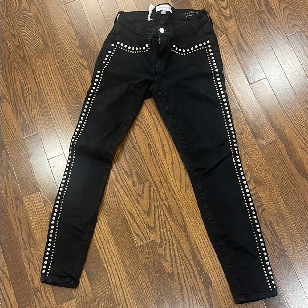 Henry & Belle Black Studded Women's Jeans